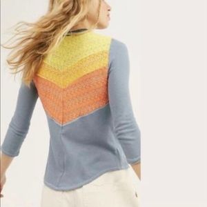 Free People || Rainbow Crochet Top